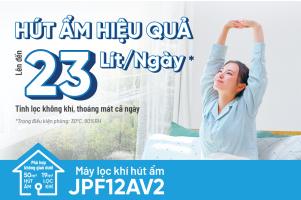 Máy lọc không khí hút ẩm Daikin JPF12AV2 Tinh lọc không khí, thoải mái cả ngày