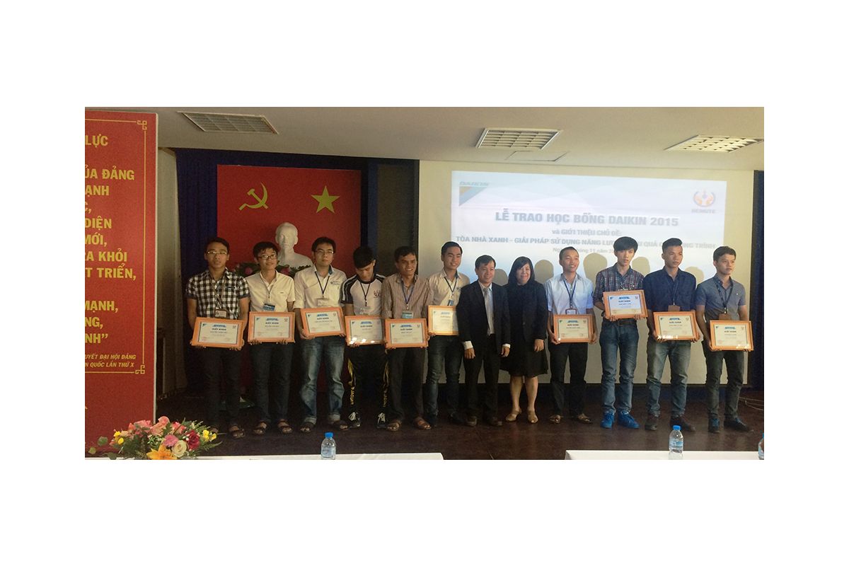 Trao Học Bổng Daikin 2015 Tại Đại Học Sư Phạm Kỹ Thuật TP.HCM