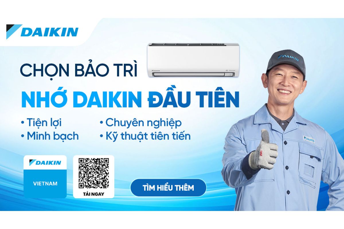 Daikin Vietnam chính thức ra mắt ứng dụng đặt dịch vụ bảo trì máy điều hòa